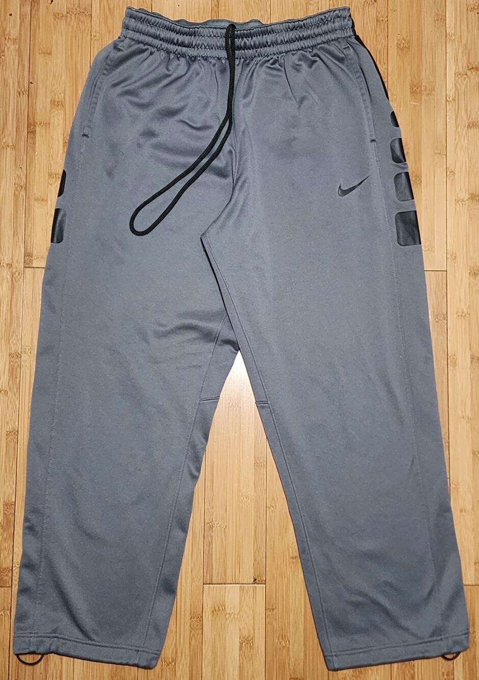 Nike Therma-Fit Elite Jogger Pants Gray Men's XL Basketball Fleece Lined 682999
